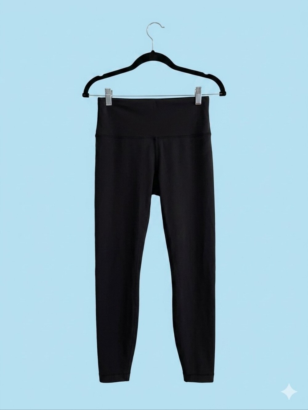 Lululemon Wunder Train HR Tights 25” • Black Everlux Yoga Gym Pants Sz 8